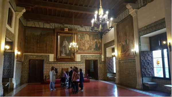 Interior del Palacio Ducal de Gandía