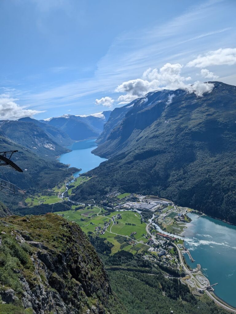 Beautiful views of the Norwegian fjords