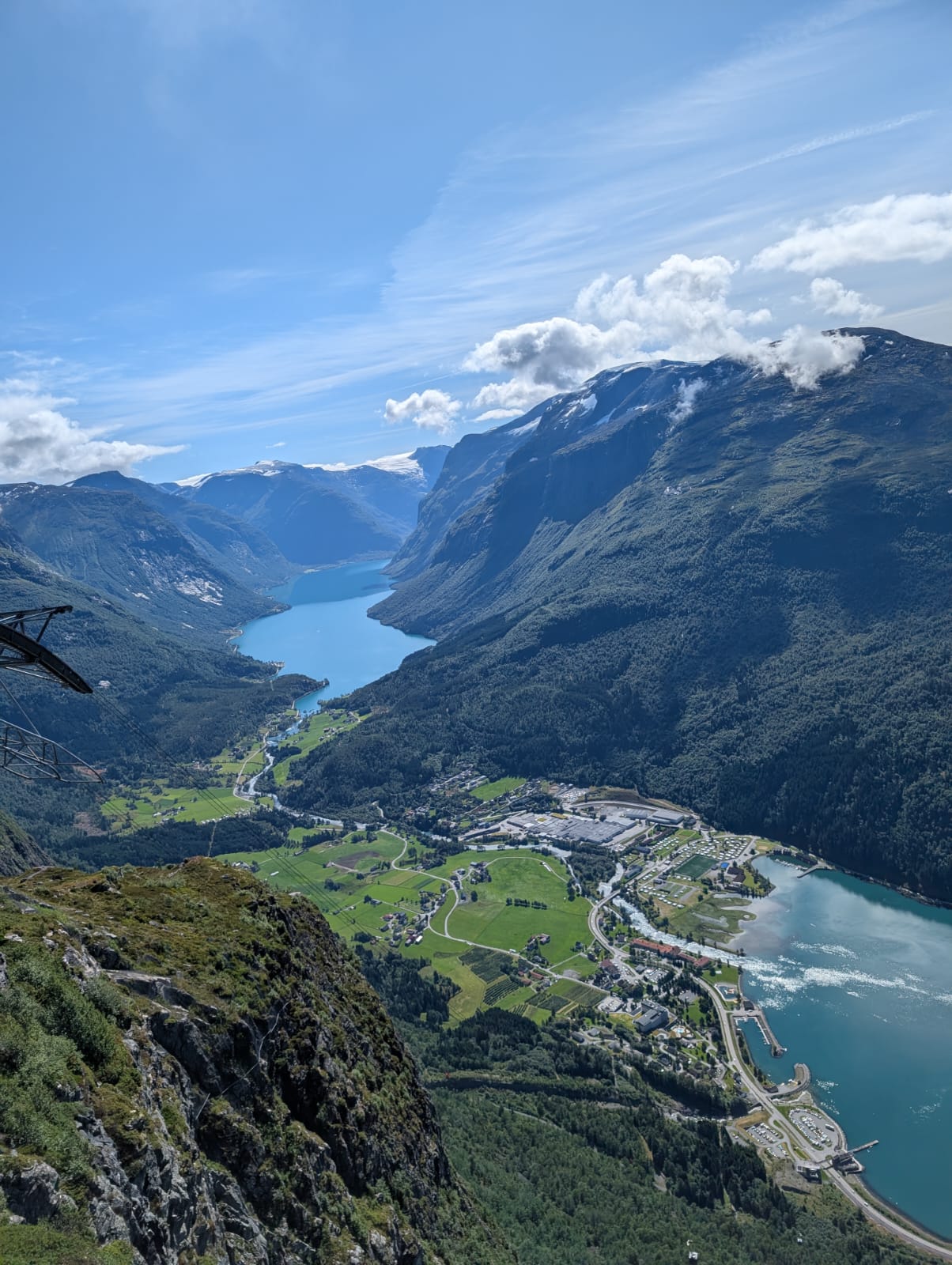 Beautiful views of the Norwegian fjords
